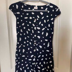 Wilfred Navy Blue Button Down Dress